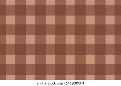 Vector brown Gingham check pattern design illustration for Fabric printing