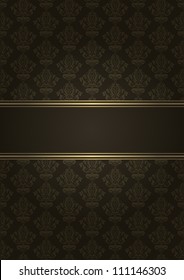 Vector brown and gold luxury background