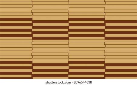 Vector Brown Gold rectangle and striped background 