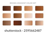 Vector Brown Gradient Color Palette