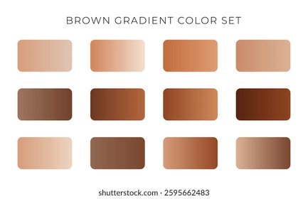Vector Brown Gradient Color Palette