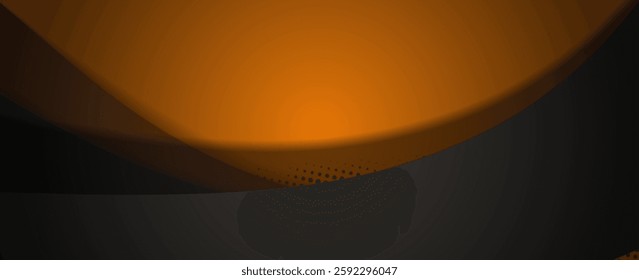 Vector brown ine background curve element with dots and white space for text and message design, overlapping layers, vector. eps 10