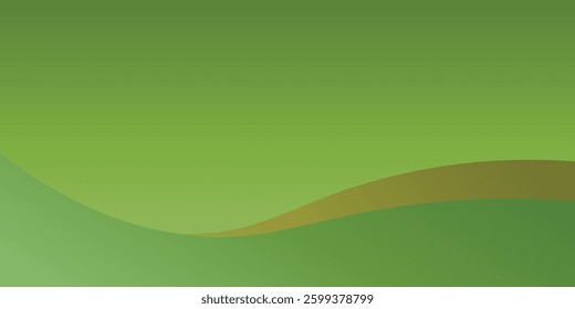 Vector brown line background curve element with green space for text and message design,  layers, vector