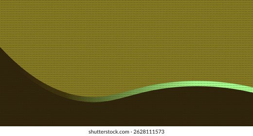 Vector brown line background curve element with brown  space for text and message design, overlapping layers, vector