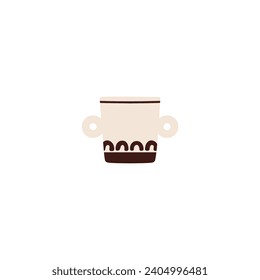 vector brown pot element vector