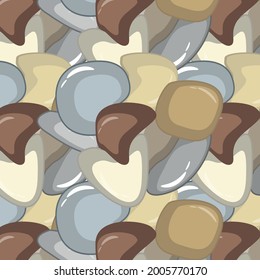 vector brown, purple and gray stone wall background with stones of different sizes