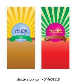 vector brown red background design ribbon Light distribution points