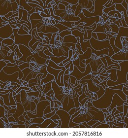 Vector Brown Sufi Dancers Dervish Background Pattern