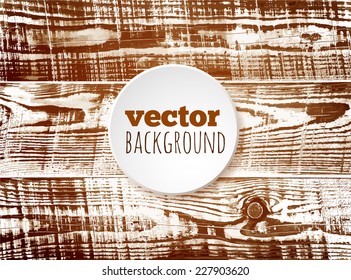 Vector brown wooden texture, shabby chic style