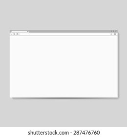 Vector Browser Window Mockup For Web Site Presantations