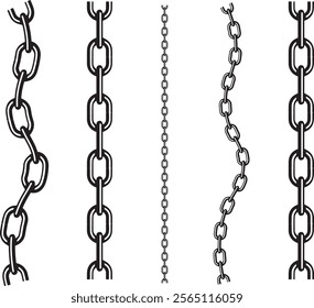 vector brush chain, vector chain, editable