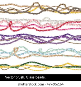 Vector Brush. Glass Beads
