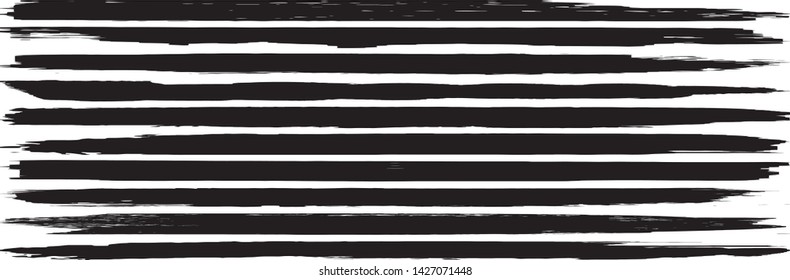 Vector brush grunge. Abstract spots, lines. Chaotic shapes patterns. Ink blots old