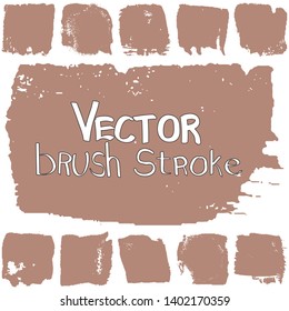 Vector brush in grunge style. A set of abstract patches of paint. A background with place for text