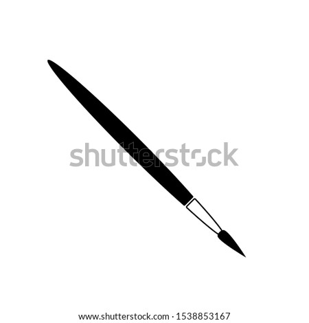 Vector brush icon. Painting tool. To draw