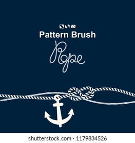 vector brush old sea rope