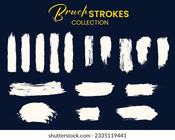 Vector brush | Paint brush grunge templates | Text box highlight brush | dirty brush artistic design element vector