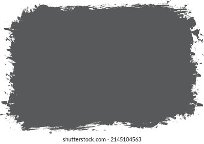 vector brush painted banner frame on white background