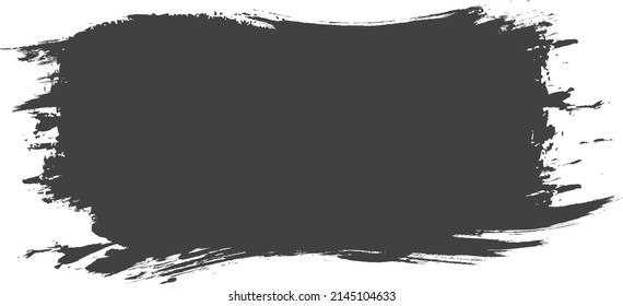 vector brush painted banner frame on white background