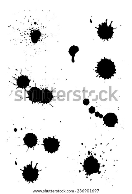 Vector Brush Splash Stock Vector (Royalty Free) 236901697