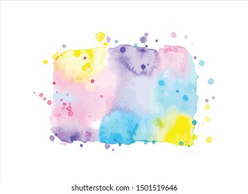 vector brush splash watercolor.graffiti creative illustration