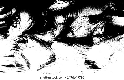 Vector brush sroke texture. Distressed uneven grunge background. Abstract distressed vector illustration. Overlay over any design to create interesting effect and depth. Black isolated on white. EPS10