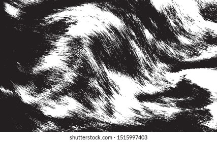 Vector brush sroke texture. Distressed uneven grunge background. Abstract distressed vector illustration. Overlay over any design to create interesting effect and depth. Black isolated on white. EPS10