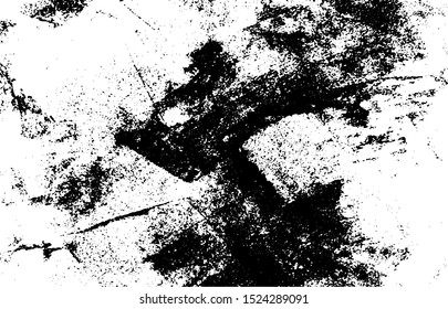 Vector brush sroke texture. Distressed uneven grunge background. Abstract distressed vector illustration. Overlay over any design to create interesting effect and depth. Black isolated on white. EPS10