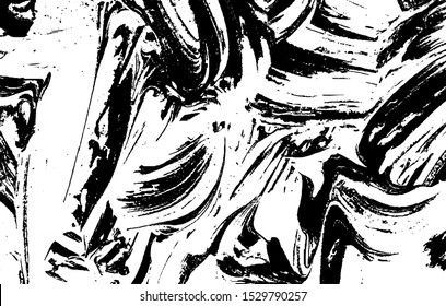 Vector brush sroke texture. Distressed uneven grunge background. Abstract distressed vector illustration. Overlay over any design to create interesting effect and depth. Black isolated on white. EPS10