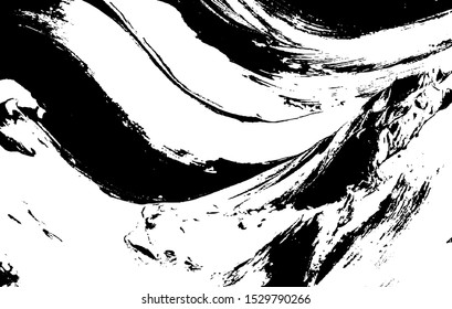 Vector brush sroke texture. Distressed uneven grunge background. Abstract distressed vector illustration. Overlay over any design to create interesting effect and depth. Black isolated on white. EPS10