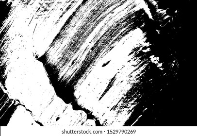 Vector brush sroke texture. Distressed uneven grunge background. Abstract distressed vector illustration. Overlay over any design to create interesting effect and depth. Black isolated on white. EPS10