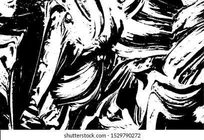 Vector brush sroke texture. Distressed uneven grunge background. Abstract distressed vector illustration. Overlay over any design to create interesting effect and depth. Black isolated on white. EPS10