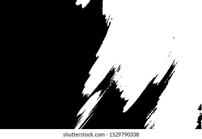 Vector brush sroke texture. Distressed uneven grunge background. Abstract distressed vector illustration. Overlay over any design to create interesting effect and depth. Black isolated on white. EPS10