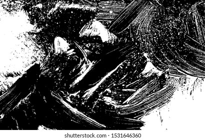 Vector brush sroke texture. Distressed uneven grunge background. Abstract distressed vector illustration. Overlay over any design to create interesting effect and depth. Black isolated on white. EPS10