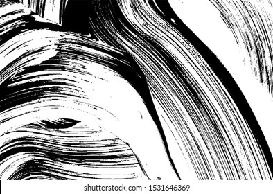 Vector brush sroke texture. Distressed uneven grunge background. Abstract distressed vector illustration. Overlay over any design to create interesting effect and depth. Black isolated on white. EPS10