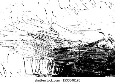 Vector brush sroke texture. Distressed uneven grunge background. Abstract distressed vector illustration. Overlay over any design to create interesting effect and depth. Black isolated on white. EPS10