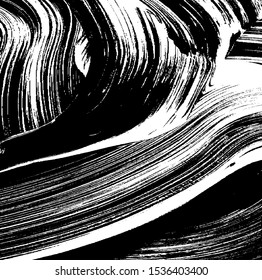 Vector brush sroke texture. Distressed uneven grunge background. Abstract distressed vector illustration. Overlay over any design to create interesting effect and depth. Black isolated on white. EPS10