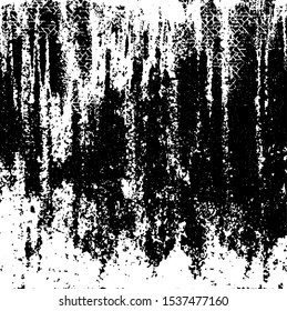 Vector brush sroke texture. Distressed uneven grunge background. Abstract distressed vector illustration. Overlay over any design to create interesting effect and depth. Black isolated on white. EPS10