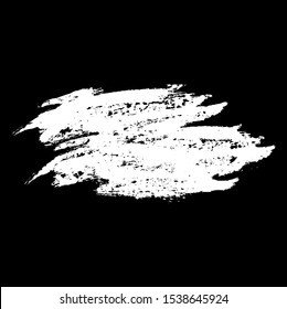 Vector brush sroke texture. Distressed uneven grunge background. Abstract distressed vector illustration. Overlay over any design to create interesting effect and depth. Black isolated on white. EPS10