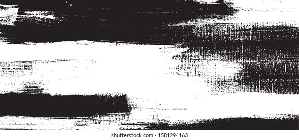 Vector brush sroke texture. Distressed uneven grunge background. Abstract distressed vector illustration. Overlay over any design to create interesting effect and depth. Black isolated on white. EPS10