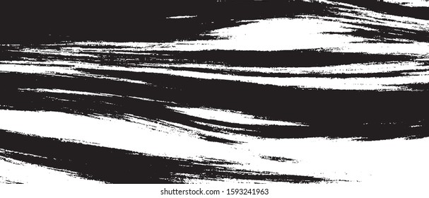 Vector brush sroke texture. Distressed uneven grunge background. Abstract distressed vector illustration. Overlay over any design to create interesting effect and depth. Black isolated on white. EPS10