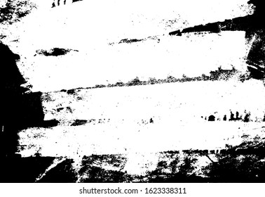 Vector brush sroke texture. Distressed uneven grunge background. Abstract distressed vector illustration. Overlay over any design to create interesting effect and depth. Black isolated on white. EPS10