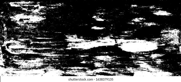 Vector brush sroke texture. Distressed uneven grunge background. Abstract distressed vector illustration. Overlay over any design to create interesting effect and depth. Black isolated on white. EPS10