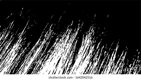 Vector brush sroke texture. Distressed uneven grunge background. Abstract distressed vector illustration. Overlay over any design to create interesting effect and depth. Black isolated on white. EPS10