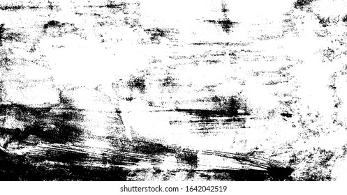 Vector brush sroke texture. Distressed uneven grunge background. Abstract distressed vector illustration. Overlay over any design to create interesting effect and depth. Black isolated on white. EPS10