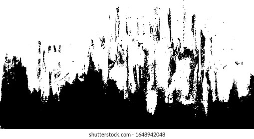 Vector brush sroke texture. Distressed uneven grunge background. Abstract distressed vector illustration. Overlay over any design to create interesting effect and depth. Black isolated on white. EPS10