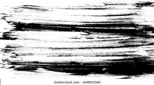 Vector brush sroke texture. Distressed uneven grunge background. Abstract distressed vector illustration. Overlay over any design to create interesting effect and depth. Black isolated on white. EPS10