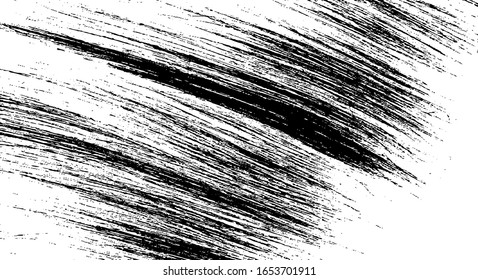 Vector brush sroke texture. Distressed uneven grunge background. Abstract distressed vector illustration. Overlay over any design to create interesting effect and depth. Black isolated on white. EPS10