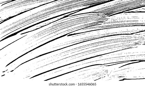 Vector brush sroke texture. Distressed uneven grunge background. Abstract distressed vector illustration. Overlay over any design to create interesting effect and depth. Black isolated on white. EPS10