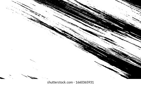 Vector brush sroke texture. Distressed uneven grunge background. Abstract distressed vector illustration. Overlay over any design to create interesting effect and depth. Black isolated on white. EPS10